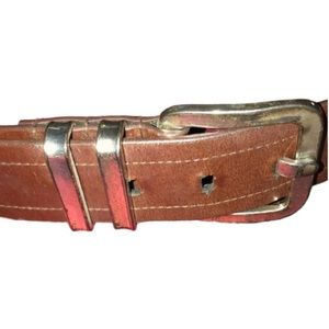 American Eagle Outfitters brown or cognac belt silver hardware Like new